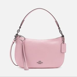 Coach Women's Pink Sutton Leather Crossbody Bag